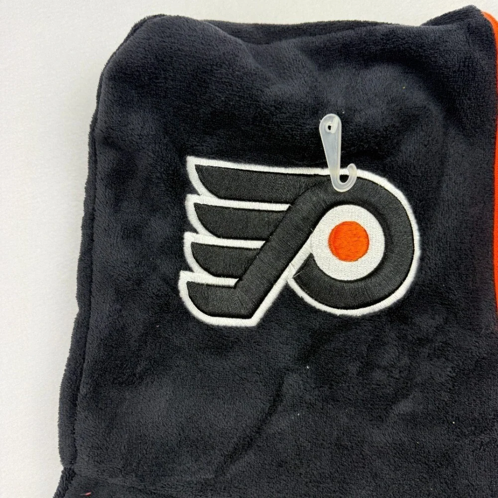 NHL Philadelphia Flyers Hoodie Scarf with Pockets Holiday Gift Hockey Fan, NEW‎